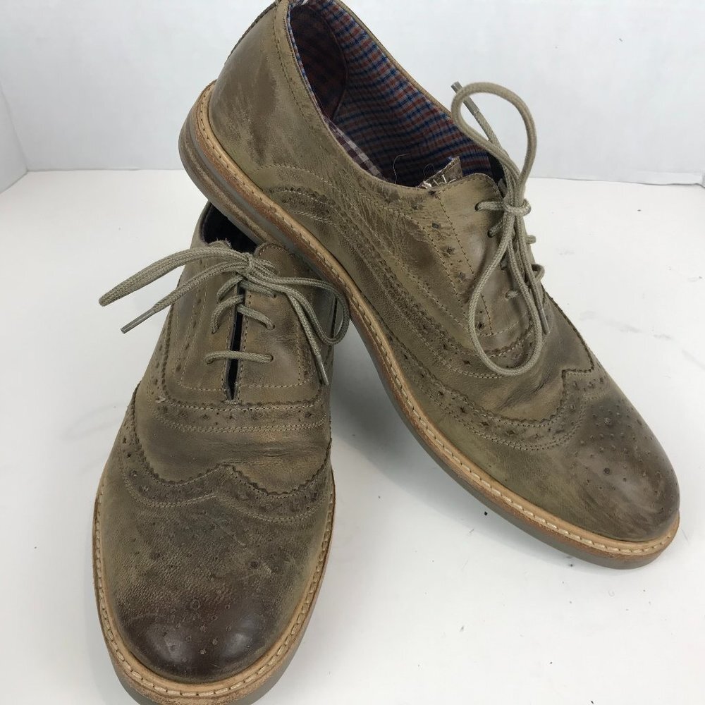 Ben Sherman Tan leather wing tip oxford US 9.5 EU 42.5